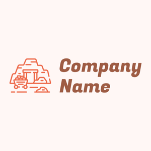 Mine logo on a Snow background - Handel & Beratung