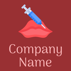 Lips logo on a Guardsman Red background - Moda & Belleza