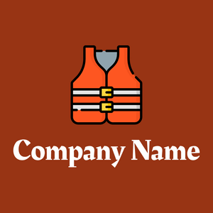 Life jacket logo on a Saddle Brown background - Mode & Schoonheid