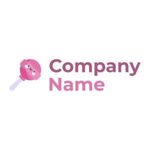 Pale Violet Red Lollipop on a White background - Kinderen & Kinderopvang