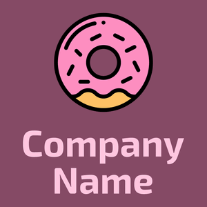 Carnation Pink Donut on a Cannon Pink background - Alimentos & Bebidas