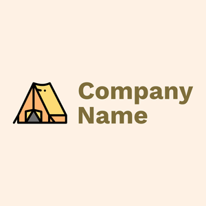 Tent Camping logo on a Seashell background - Autos & Fahrzeuge