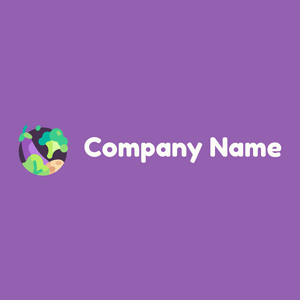 Vegetables logo on a Purple Mountain's Majesty background - Nourriture & Boisson