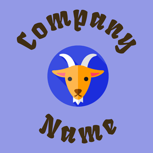 Goat logo on a Jordy Blue background - Dieren/huisdieren
