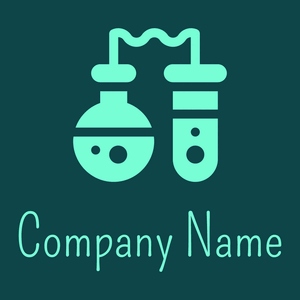 Flask logo on a Cyprus background - Medical & Farmacia