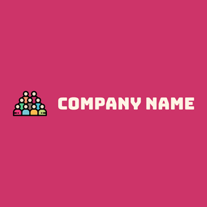 Crowd logo on a Old Rose background - Entreprise & Consultant