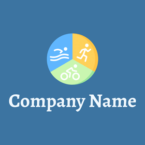 Triathlon logo on a Mariner background - Communauté & Non-profit