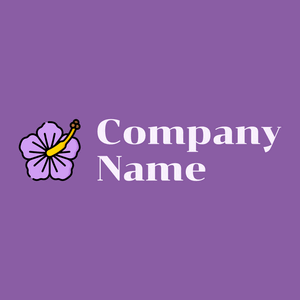 Hibiscus logo on a Ce Soir background - Floral