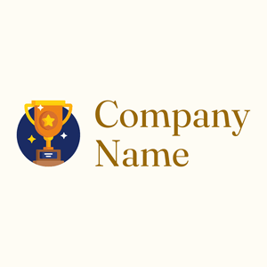 Midnight Blue Trophy on a Floral White background - Arte & Intrattenimento