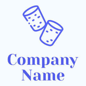 Cork logo on a Alice Blue background - Abstrait