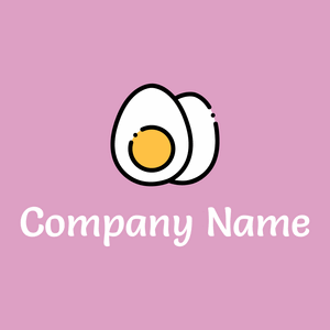 Boiled egg logo on a Plum background - Landbouw