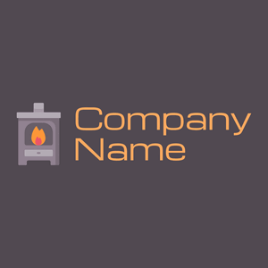 Fireplace logo on a Purple Taupe background - Juegos & Entretenimiento