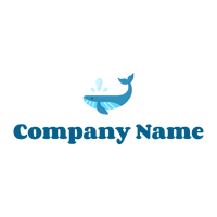 Big Whale logo on a White background - Abstracto