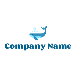 Big Whale logo on a White background - Abstrait