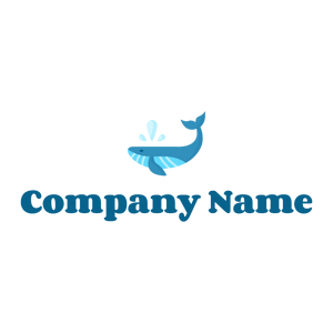 Big Whale logo on a White background - Abstracto