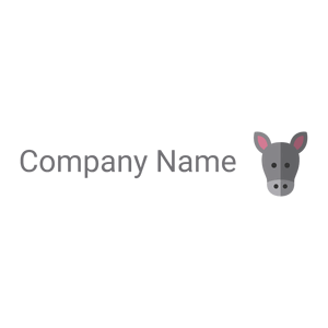 Donkey head logo on a White background - Animais e Pets