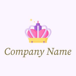 Crown logo on a Magnolia background - Abstrait