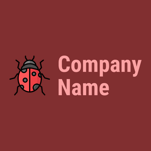 Ladybug logo on a Paprika background - Animales & Animales de compañía