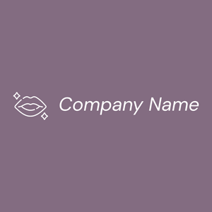 Lips logo on a Old Lavender background - Entretenimento & Artes