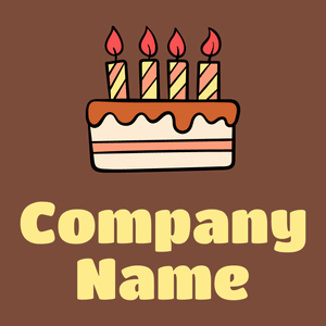Birthday cake on a Nutmeg background - Comida & Bebida