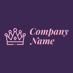 Crown logo on a Scarlet Gum background - Abstrait