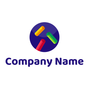 Colored Chalks logo on a White background - Éducation