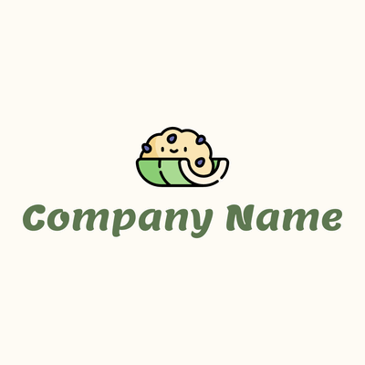 Sticky rice logo on a Floral White background - Floral