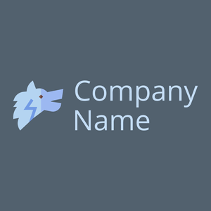 Wolf logo on a Fiord background - Animales & Animales de compañía