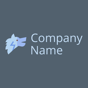 Wolf logo on a Fiord background - Animais e Pets