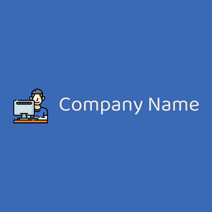 Freelancer logo on a Curious Blue background - Entreprise & Consultant