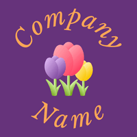 Tulips logo on a Kingfisher Daisy background - Environnement & Écologie