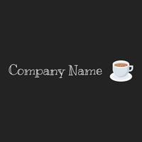 Coffee mug logo on a Nero background - Essen & Trinken