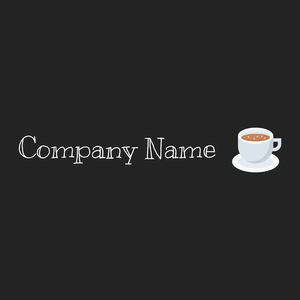 Coffee mug logo on a Nero background - Alimentos & Bebidas