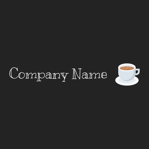 Coffee mug logo on a Nero background - Essen & Trinken