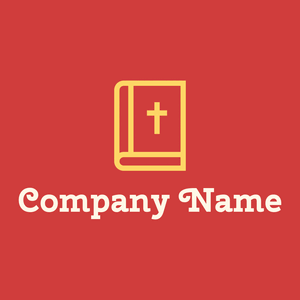 Bible logo on a Persian Red background - Religieus