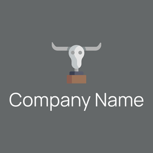 Dark Gray Buffalo on a Mid Grey background - Animais e Pets