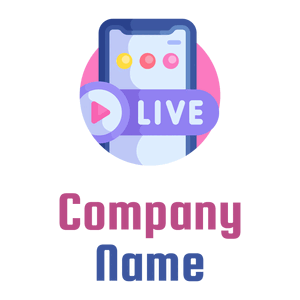 Live logo on a White background - Abstrato