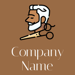 Stylist logo on a Sepia background - Moda & Belleza