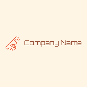 Outlined Saw logo on a Floral White background - Construcción & Herramientas