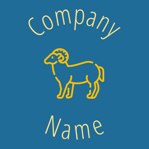 Goat logo on a Allports background - Animaux & Animaux de compagnie