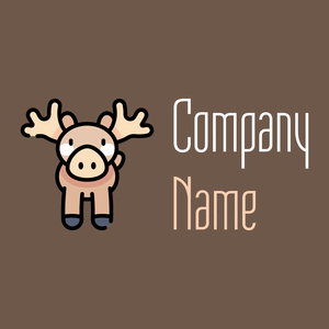 Moose on a Domino background - Tiere & Haustiere