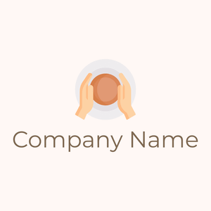 Clay crafting logo on a Seashell background - Educación