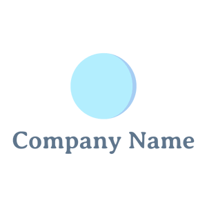 Columbia Blue Circle on a White background - Abstracto