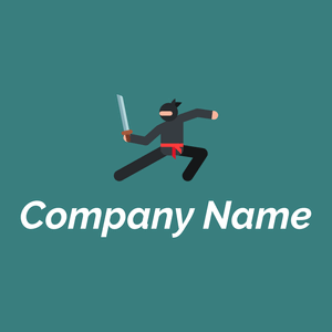 Ninja logo on a Calypso background - Abstract