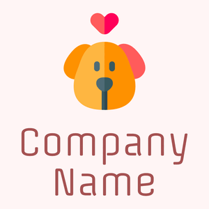 Dog logo on a Snow background - Animals & Pets