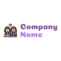 Couple on a White background - Abstract
