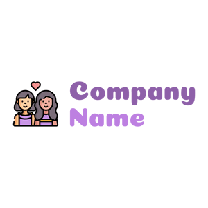 Couple on a White background - Abstract
