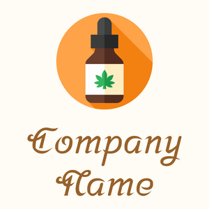 Cannabidiol on a Floral White background - Abstracto