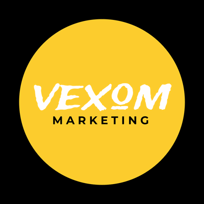 Marketing-Logo in einem gelben Kreis - Internet Logo