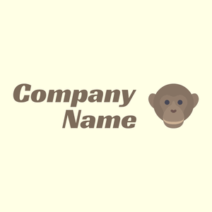 Chimpanzee on a Light Yellow background - Tiere & Haustiere